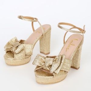 Lulus Gold Heels